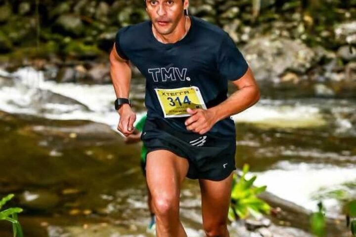 O veterano corredor Rodrigo Bernardes  só melhora sua performance nas provas